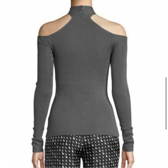 Theory Mock Neck Wrap Wool Sweater - Picture 2 of 7